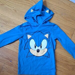 Kids Blue Sonic Hoodie size 6